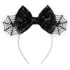 1pc Halloween Cute Mouse Ear Hair Hoop Sparkling Bow Girl Festival Decoration Party Event Wear Gift Parent Child Hair Accessory