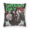 Band Green Day Pillow Case Retro Trendy Pillow Cover Graphic Pillowcases For Sofa Couch Bed Living Room