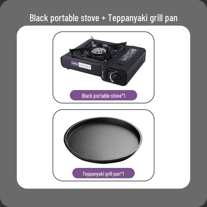 Portable Outdoor Windproof Butane Gas Camping Stove with Hot Pot Feature