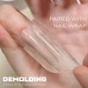 Reusable Nail Forms Top & Bottom Dual Nail Molds New Sandwich Nail Forms  Nail Art Salon