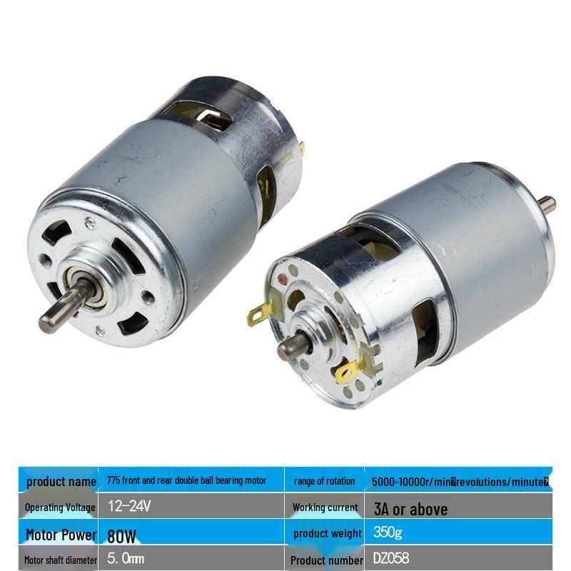 775 Motor 12-24V, Hoge Snelheid, Hoog Koppel, Doe-het-zelf Elektrische Boormachine & Tafelzaag Elektrisch Gereedschap.
