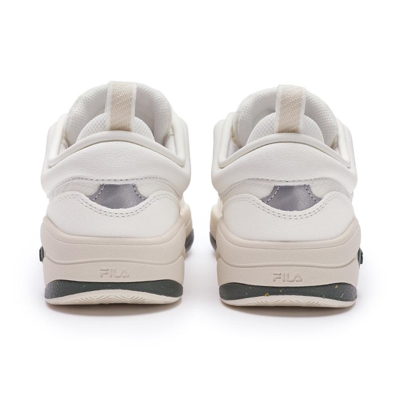 FILA Mix 2 Fashion Trend Non-Slip Shock Absorbing Wear-Resistant Low-Top Skate Shoes Women sneaker Snow-White F12W442205FPT