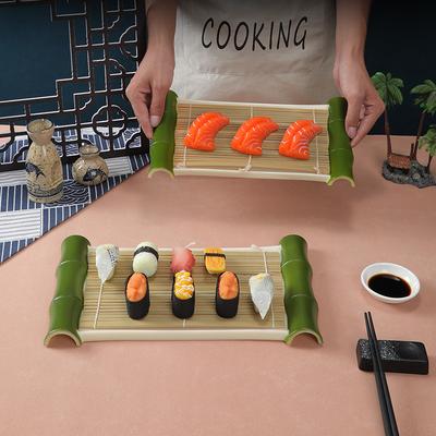 Japanisches Gericht Hot Pot Gericht Kreatives Geschirr Bambusvorhang Teller Sashimi Teller Sushi Restaurant Teller kommerziell