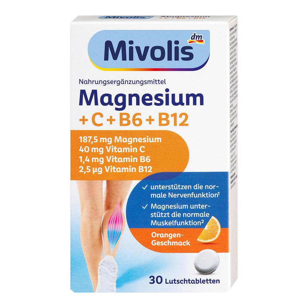 Dm Mibolis Magnesium + Vitamin C + Vitamin B6 + B12 30 Tablets