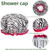 4PCS/SET Waterproof Shower Cap Elastic Hair Care Hat Bath Cap Bathing Hat  Water Activities
