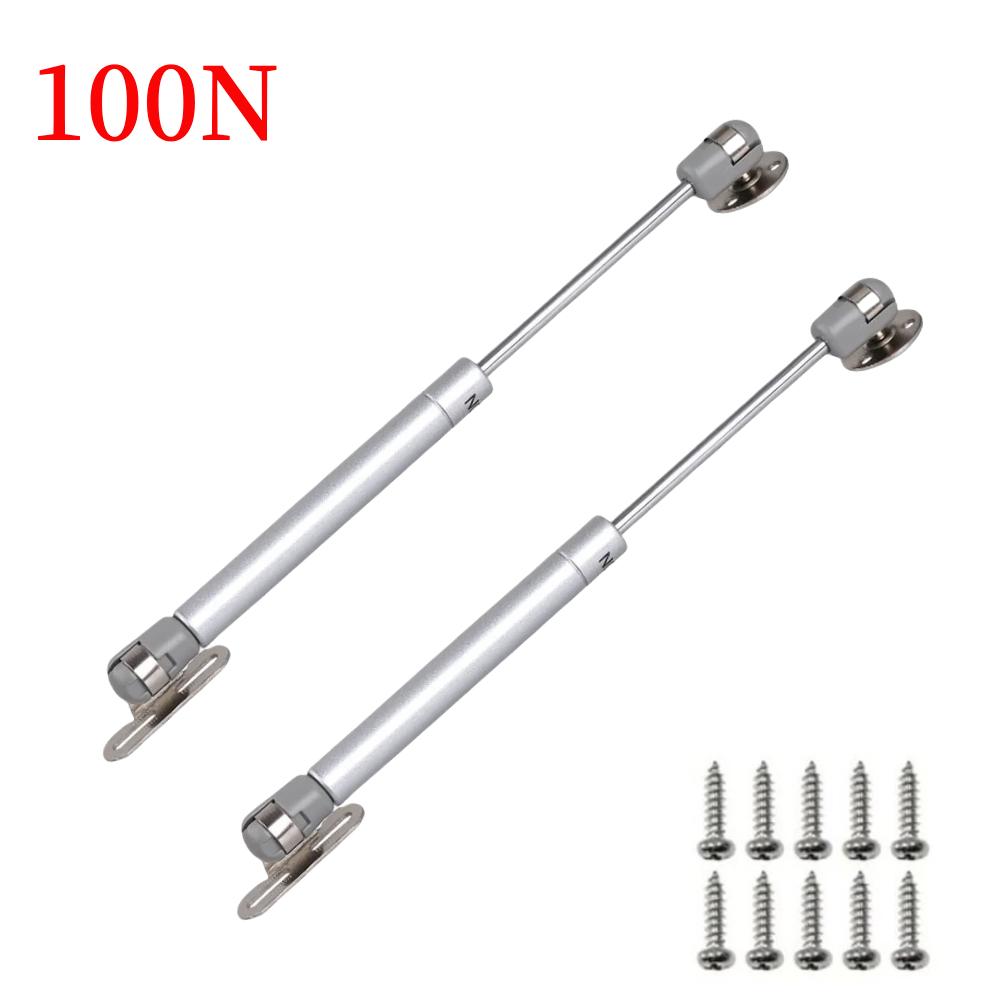 6/8/10/12Inch Furniture Hinges 100N/10KG Gas Struts Cabinet Hinge Spring Stay Kitchen Cupboard Door Lids Lift Pneumatic Support