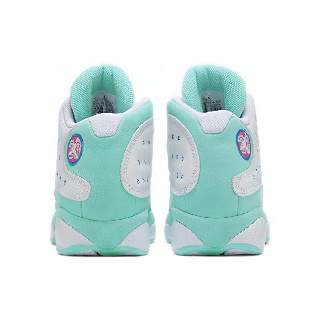 Jordan 13 Retro Weiß Soar Grün Rosa GS 439358-100