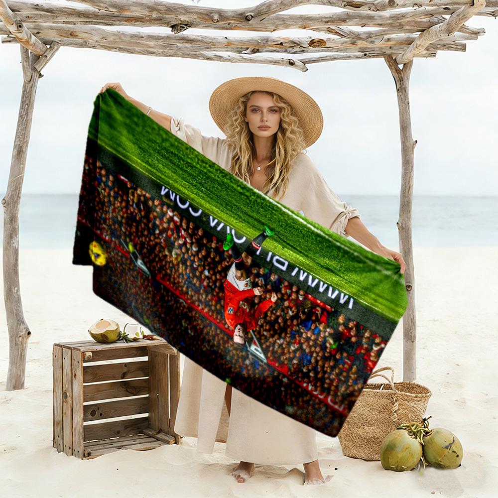 Sports Team Celebration Beach Towel Soft Durable Quick-Dry Comfortable Lightweight