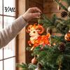 Holiday Party Ornaments Christmas Acrylic Goat Ornament, Sheep Hanging Decoration for Xmas Tree, Shaped Ornament 2D Flat Animal Pendant Festive Decor