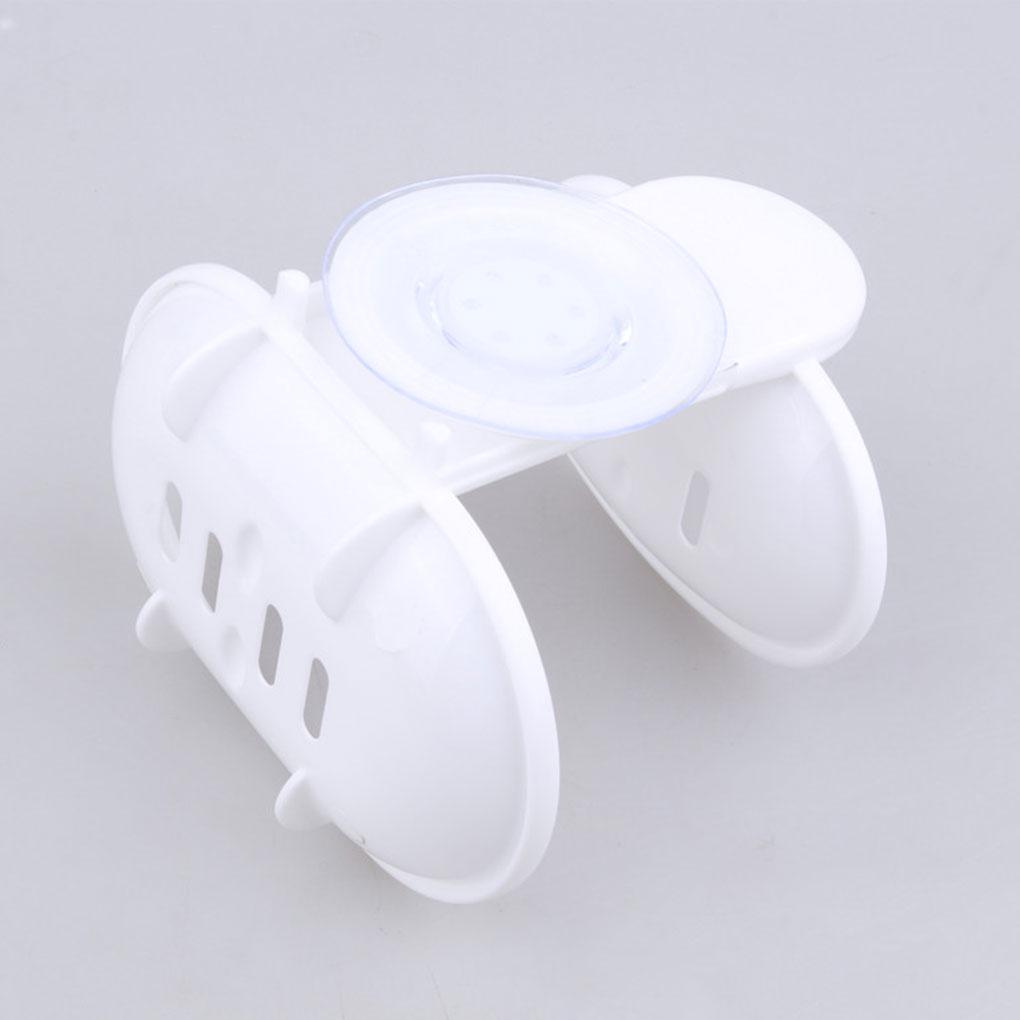 Home Bathroom Shower Soap Dish Box Holder Suction Cup Holder Case Container