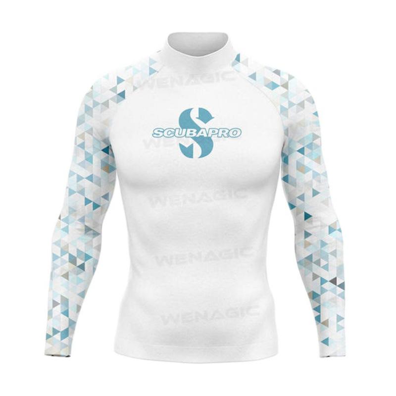SCUBAPRO Muta Uomo UPF + 50 Protezione Solare da Spiaggia Costume da Bagno Manica Lunga Sport da Surf Anti-Medusa
