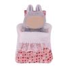 Popular Doll Bed With Flower Pattern Detachable Pillows And Sleeping Bag For Plush Dolls 17cm Plush Figure Doll Display