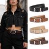 Chic Unisex PU Leather Belt with Decorative Buckle – Versatile and Stylish for a High-End Look.