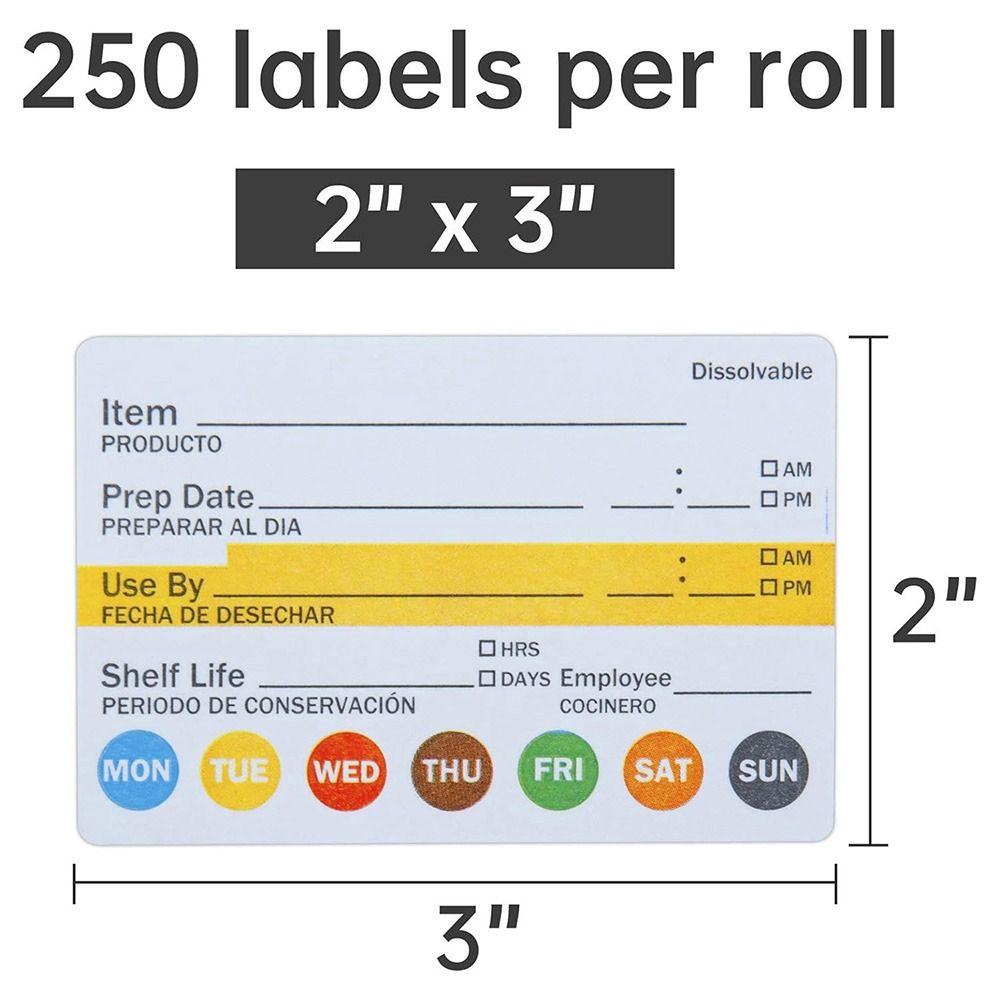 Multi-functional Food Shelf Life Label 250/300PCS Refridge Organization Labels  for Pantry