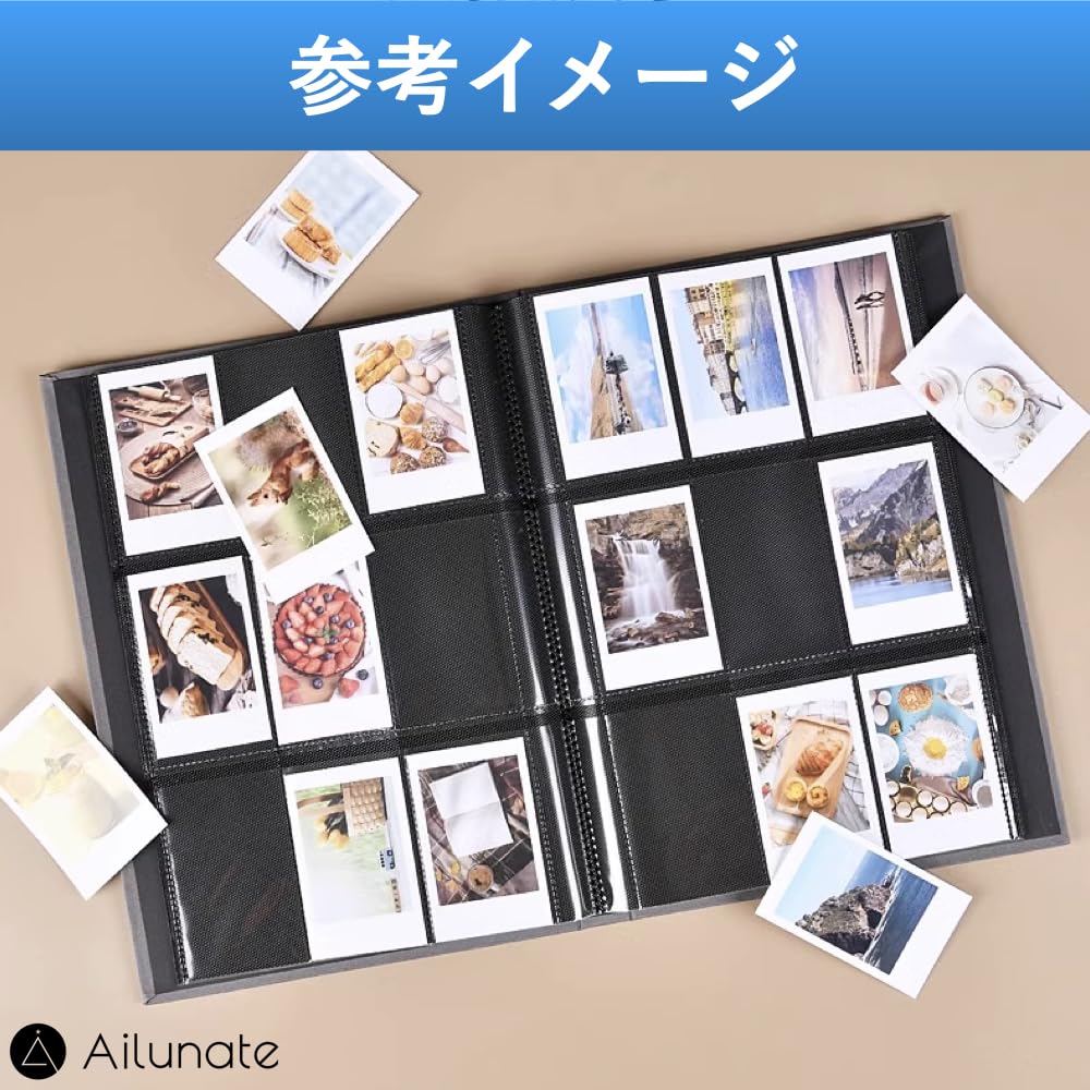 Ailunate Instax Instax Large Capacity Instax Polaroid Intax 360 Sheets Album, Book, File, Holder, Case, Storage, Mini, (White)