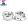 GB6177 Galvanized Hex Flange Nut with Anti-slip Teeth and Washer M4-M20