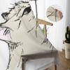 Gatto che annusa un fiore Primavera Tulle Bianco Tende Trasparenti per Soggiorno Camera da Letto Cucina Decorazione Tende Voile Organza