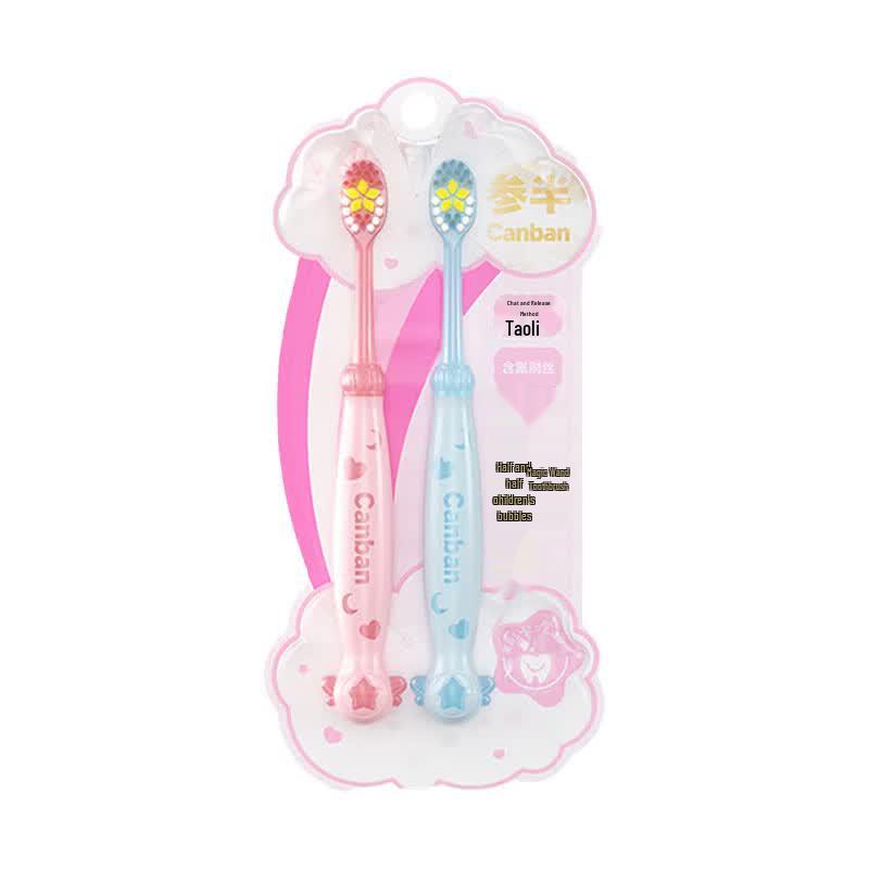 Kids Bubble Magic Wand Toothbrush 2-Pack
