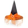 Halloween Witch Hats With Spider Web Veil For Women Costume Party Hats Wizard Hat Magican Halloween Headdress Party Caps Favors