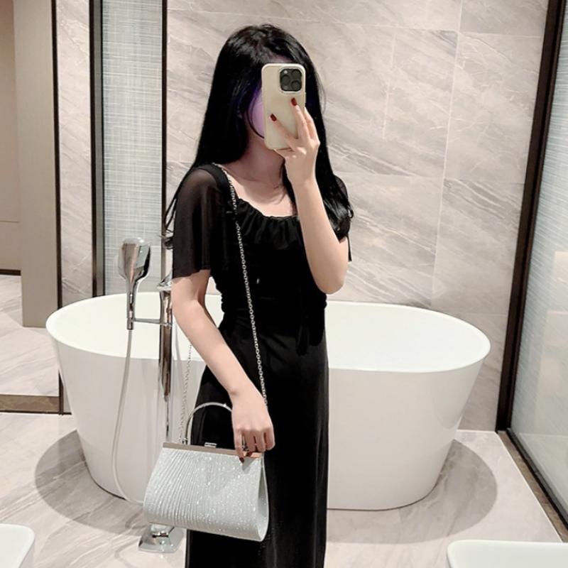 Fashion Ladies Evening Bags Banquet Large Capacity Clutch Handbags Glitter KTV Shoulder Crossbody Bags Women Wedding Dinner Bags