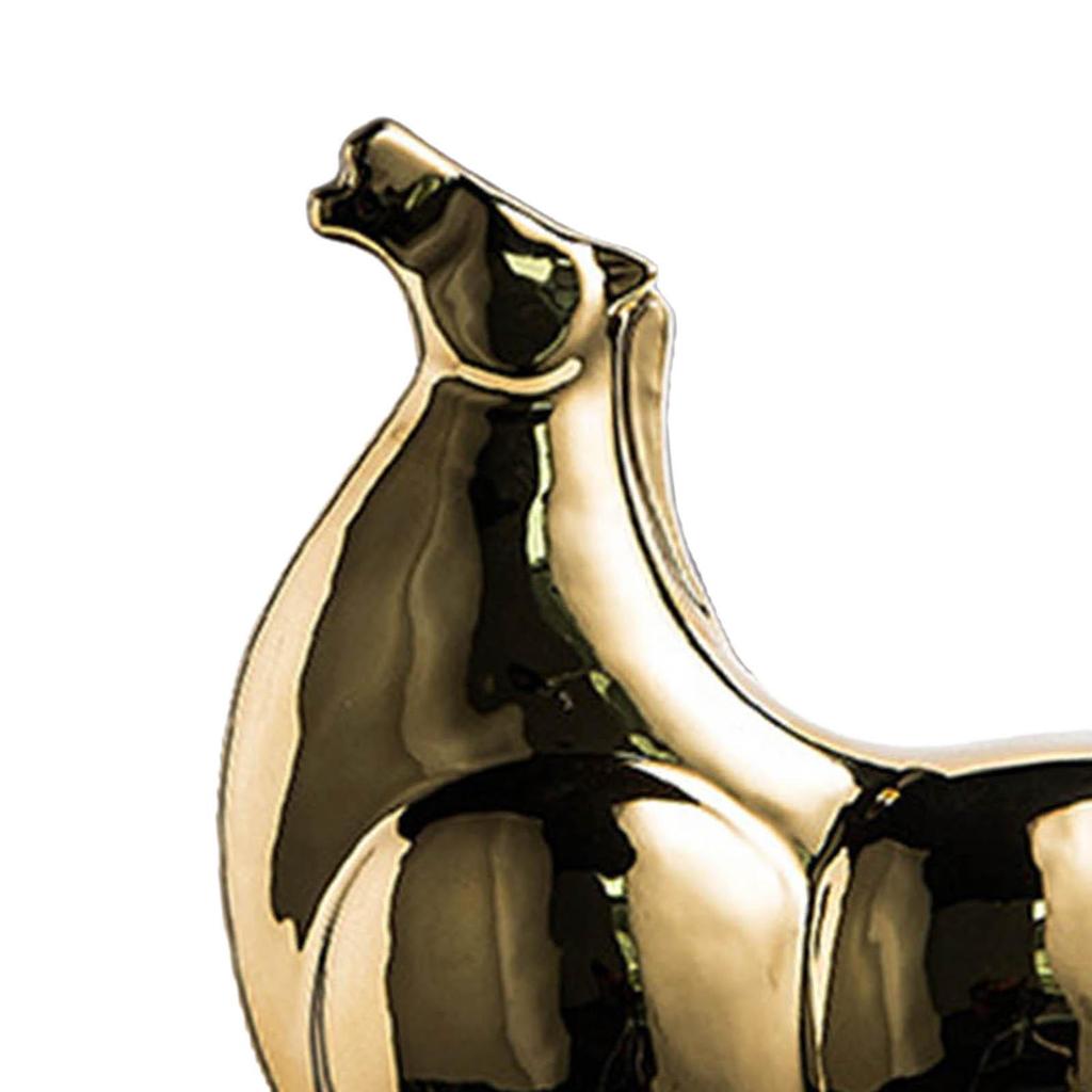 Horse Statue, Abstract Crafts Geometric Gift Creative Modern Ceramic Unique Animal Sculpture for