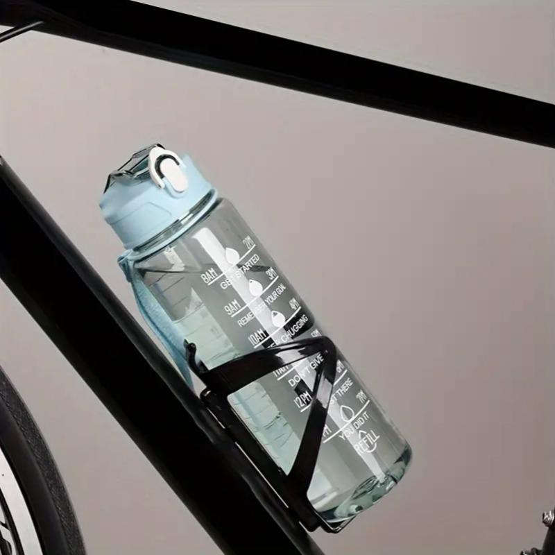 800ml/27oz Velkokapacitní Sportovní Láhev na Vodu Neprosakující Plastový Hrnek na Pití s Časovou Škálou Vhodný na Cestování Fitness Sport