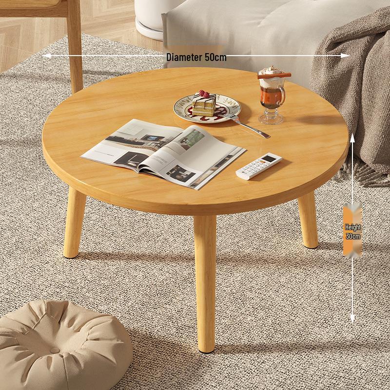 Round Coffee Table - Small, Stylish, Minimalist Side Table for Home, Balcony, or Sofa.