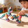 Dinosaur Figurine Collectible Art Toy With Multicolor Adjustable Joints For Kids And Giftgiving