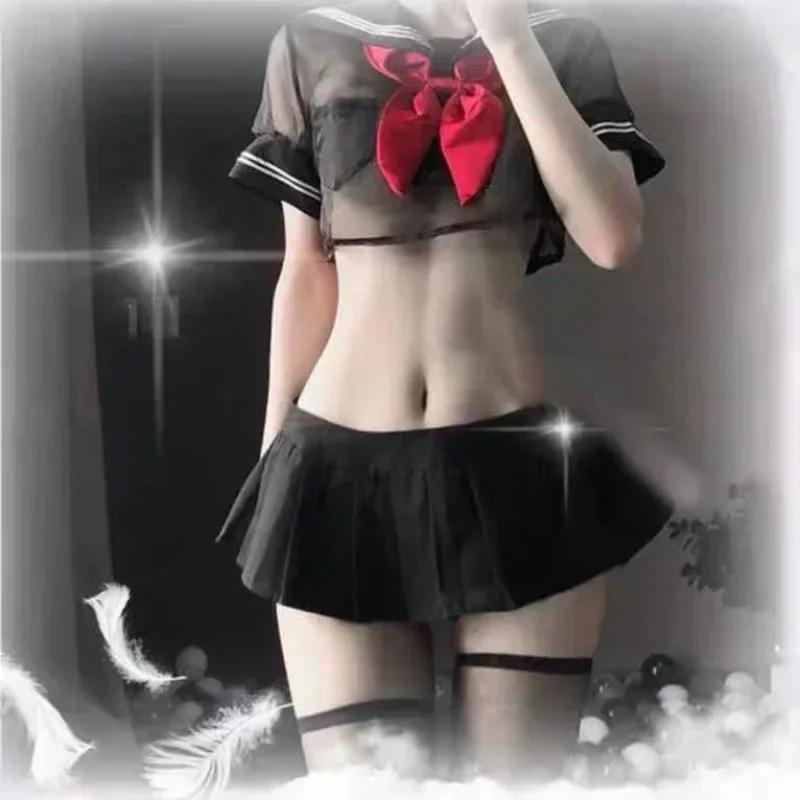 Women's Sexy Outfit White Nurse Uniform Maid Dress Roleplay Costumes Girls Sexy Lingerie Lace Nursing Dress with Thong Skirt