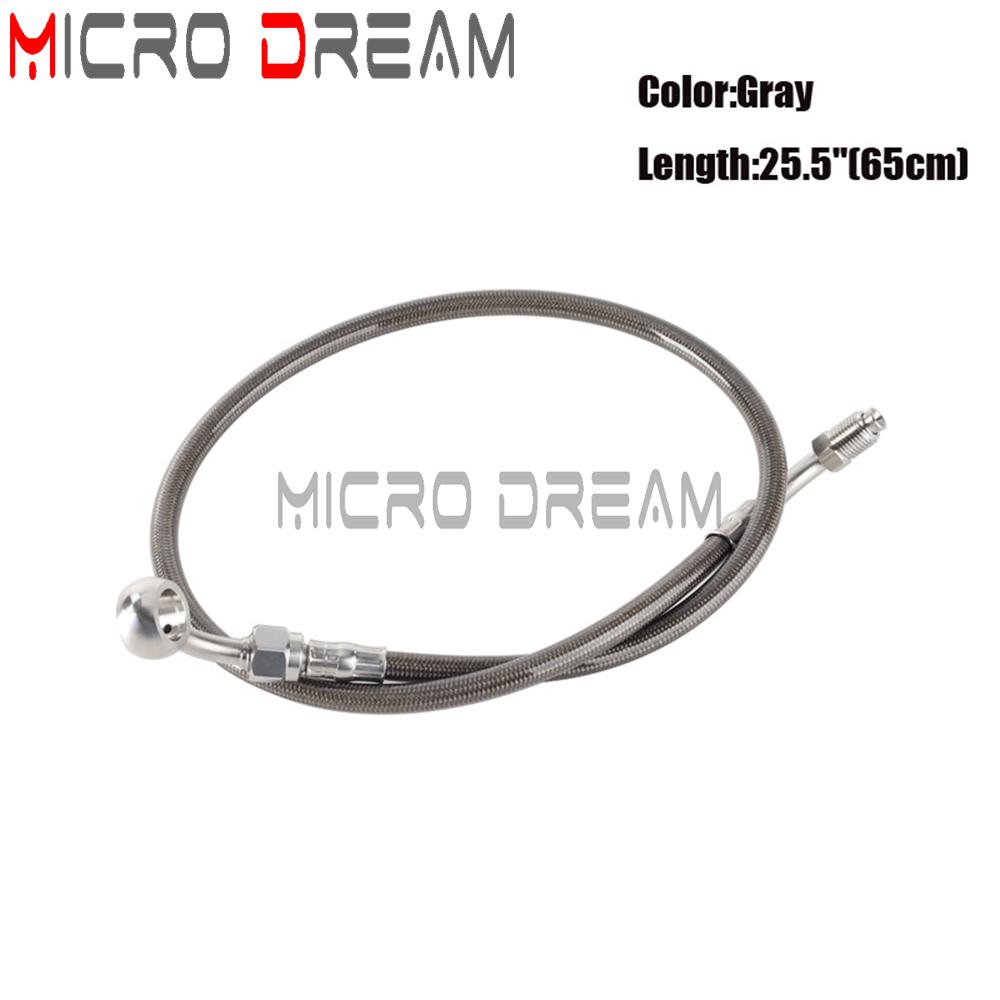 60/70/75cm Braided Brake Pipe Line Cable Oil Hose Tube For Harley Softail Slim Street Bob Low Rider S ST Deluxe 18-23 FLHC FLFB