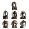 Bowknot Plush Ear Muffs for Cold Weather Fashion Ear Protective Ear Warmers Thick Furry Ear Muff for Women Skiing Hiking
