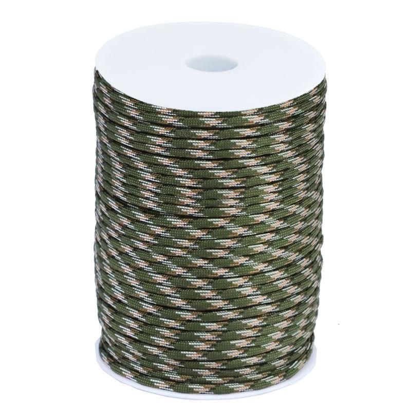 100 M Outdoor Seven-Core Umbrella Rope 4mm Umbrella Rope Bracelet Braided Line Military Fan 7-Core Survival Umbrella Rope