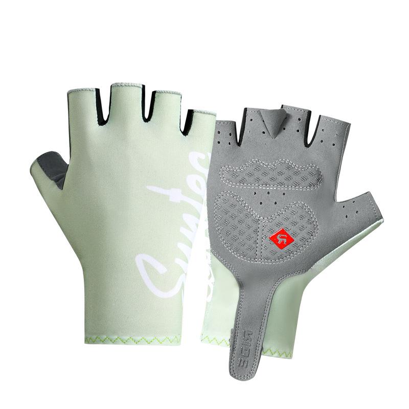 Unisex Half-Finger Cycling Gloves – Non-Slip, Shock Absorbing, Sun Protection for Mountain and Road Biking.