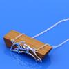 Creative 925 Silver Necklace For Woman's Charm Dolphin Pendant Necklace Sterling Silver Chain Minimalism Birthday Gift Jewelry