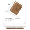 Men's card bag made of 100% genuine leather with multiple card slots, business card holder, bank credit card holder