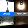 2 ks H1 H3 LED žárovky do světlometů Turbo Lampy Mini 20000LM 50W 16jádrové CSP čipy Super Jasná Auta Mlhová světla 12V 6500K Bílá Automobilová Světlomet