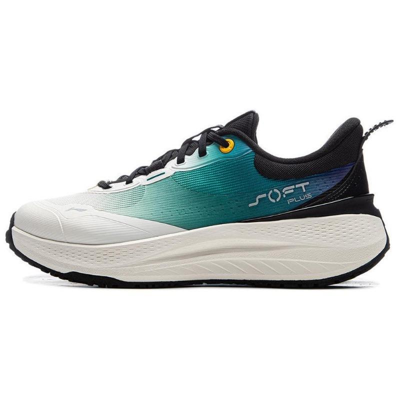 Li-Ning Soft Plus Men Casual Shoes Black White Green AGLV003-3 39