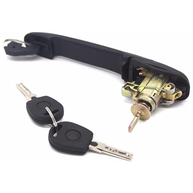 6K0837205 6K0837206 Front Left Right Door Handle with Lock Barrel for FORD GALAXY SHARAN ALHAMBRA 33mm Pin Length