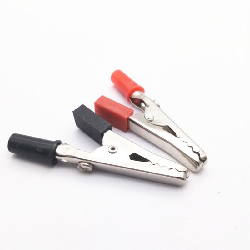 10x Isolierte Krokodilklemmen Elektrische Batterieanschlüsse 5A Für Krokodilklemmen