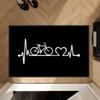 Abstract Art Bicycle Brompton Door Mat Floor Mats Non-slip Pad Rug Slip-resistant Clean Feet Entrance Mat Decoration for Bedroom