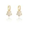 Minimalist Super Sparkling Flower Versatile Fashionable Earrings