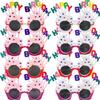 Creative Party Photo Props: Funny Cake & Christmas Birthday Glasses
