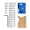 3D Printer Hotend Support Bracket, All Metal Anodized Aluminum for CR10S Improved Cooling, Blue