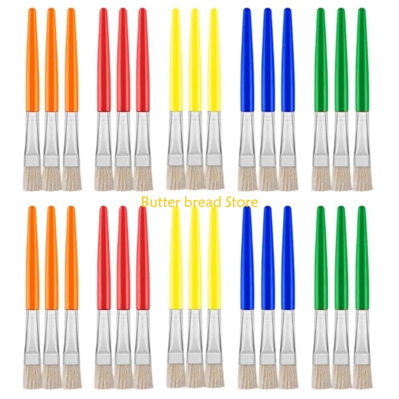 W89C Colorful Paint Brush for Student Acrylics Oil Gouache Watercolor Painting