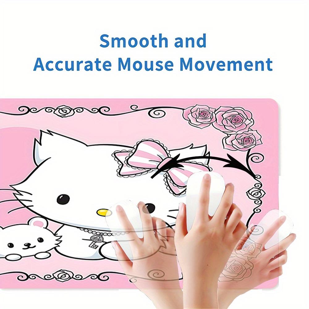 Hello Kitty, Cute Themed XXL Mouse Pad - Non-slip Rubber Desk Mat for Gaming and Office Use, Multi-Function Keyboard  0826070a