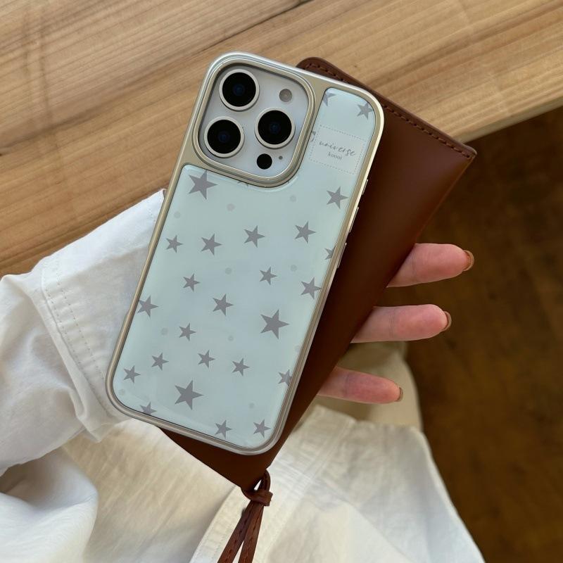 Advanced inductance electroplating Epoxy star for iphone11Promax Apple 11 mobile phone case 11 niche 11 girl