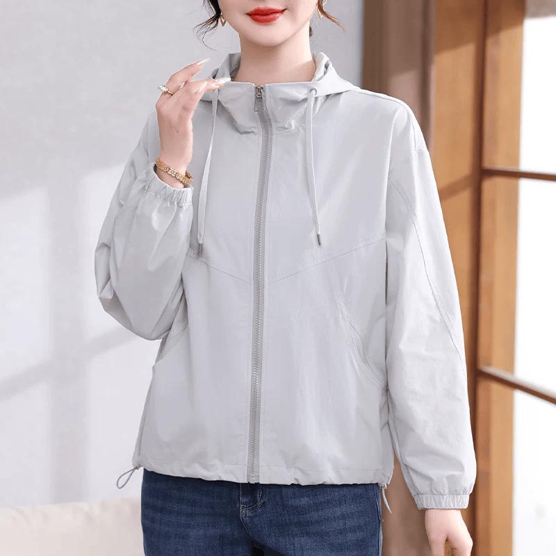 Xuexi Women s Summer Hooded Sun Protection Jacket XL