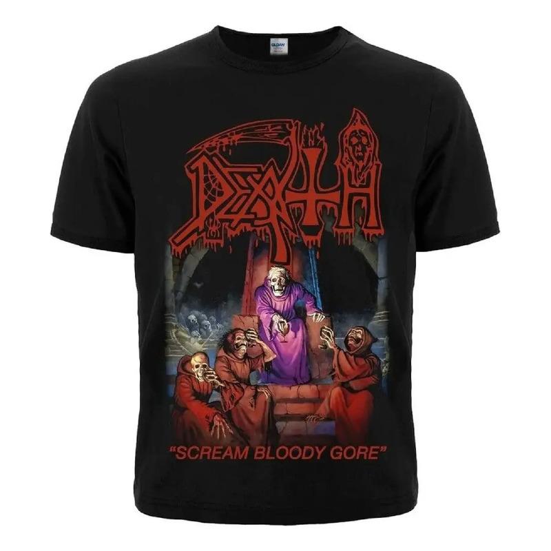 Camiseta Negra Death Scream Bloody Gore Cannibal Corpse Obit S