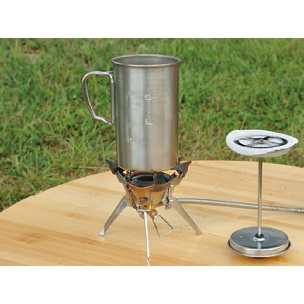 Snow Peak Titanium Cafe Press 3 Cups CS-111 Portable Camping Outdoor Coffee Maker