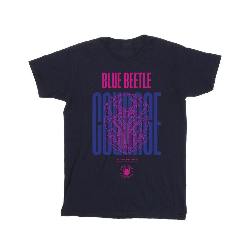 Blue Beetle Mens Courage Cotton T-Shirt